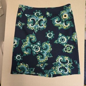 Merona Navy Mini Pencil Skirt Casual Resort Wear Prep Sz 8 EUC